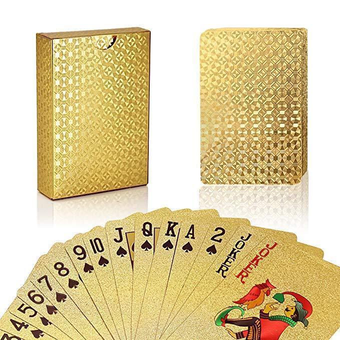 24K GOLD Plastic Playing Cards