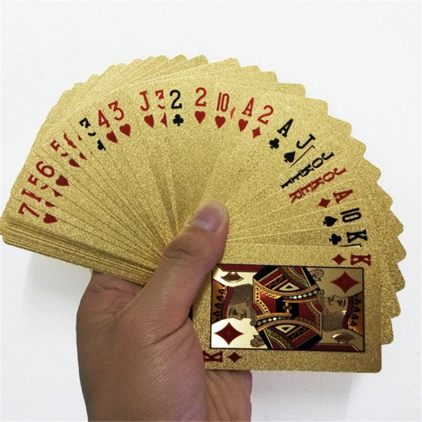24K GOLD Plastic Playing Cards