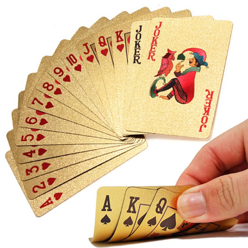 24K GOLD Plastic Playing Cards
