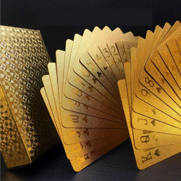24K GOLD Plastic Playing Cards